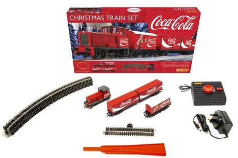 hornby coca cola christmas train set